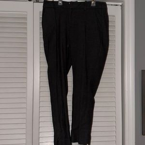 gray mini-print a new day stretch trousers